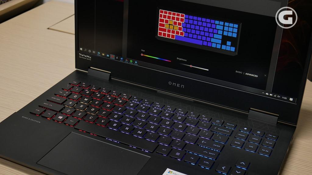 Lampu backlit HP OMEN 15