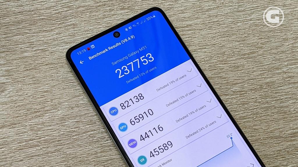 Skor Antutu Samsung Galaxy M51