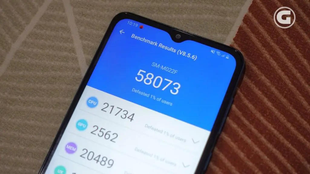 Skor Antutu Samsung Galaxy M02