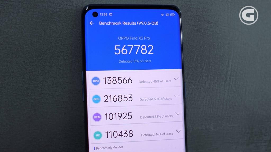 Skor Antutu OPPO Find X3 Pro