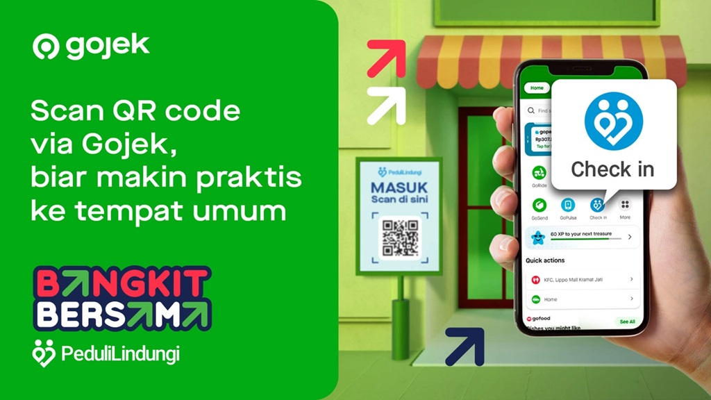 Check In PeduliLindungi Gojek