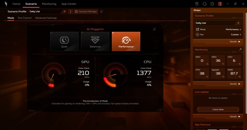 Acer Nitro V 15 - NitroSense