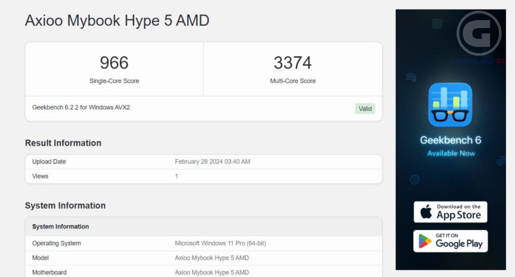 Axioo HYPE 5 AMD