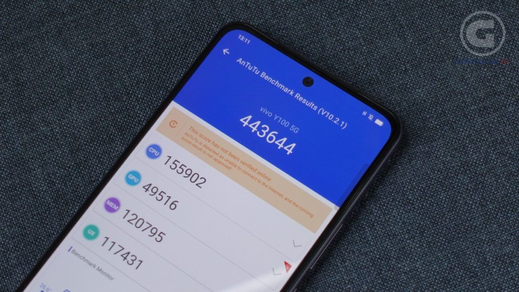 Skor Antutu vivo Y100 5G